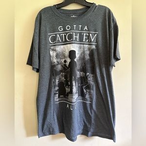 Pokemon Gotta Catch 'Em All T-shirt Charcoal Gray Mens XL